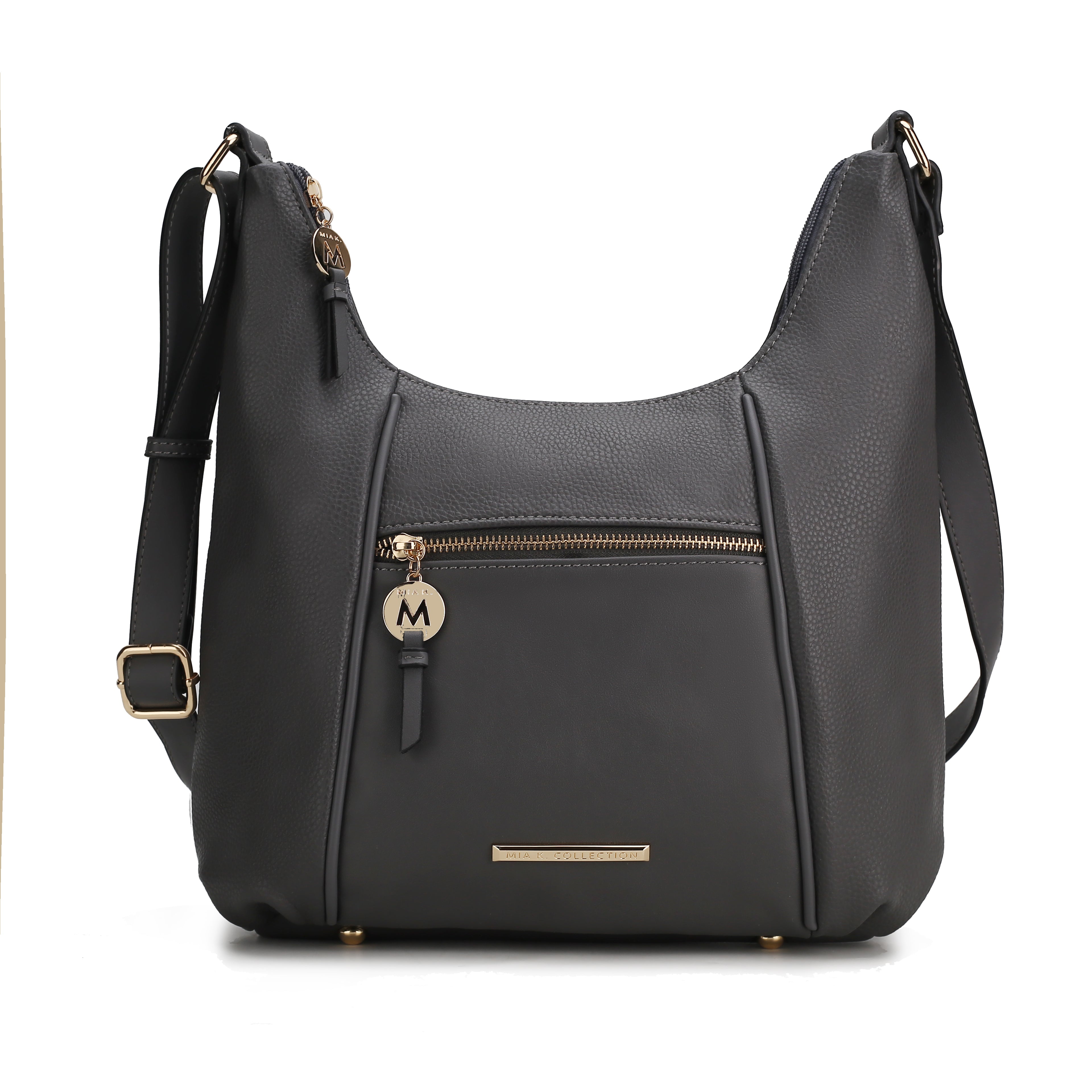 MKF Collection Women's Lavinia Shoulder Bag Charcoal Grey Bags - Tophatter Daily Deals