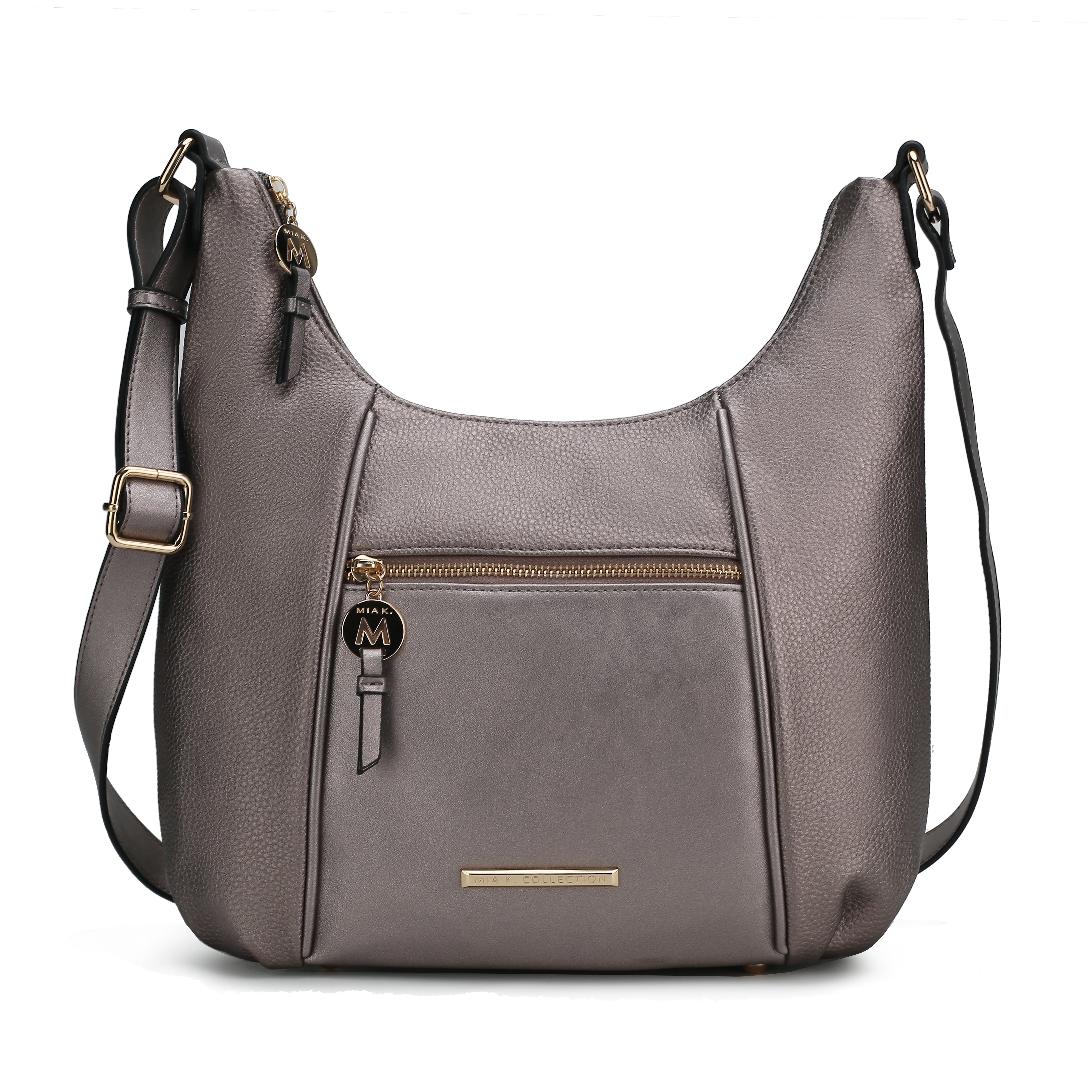 MKF Collection Women's Lavinia Shoulder Bag Pewter Bags - Tophatter Daily Deals