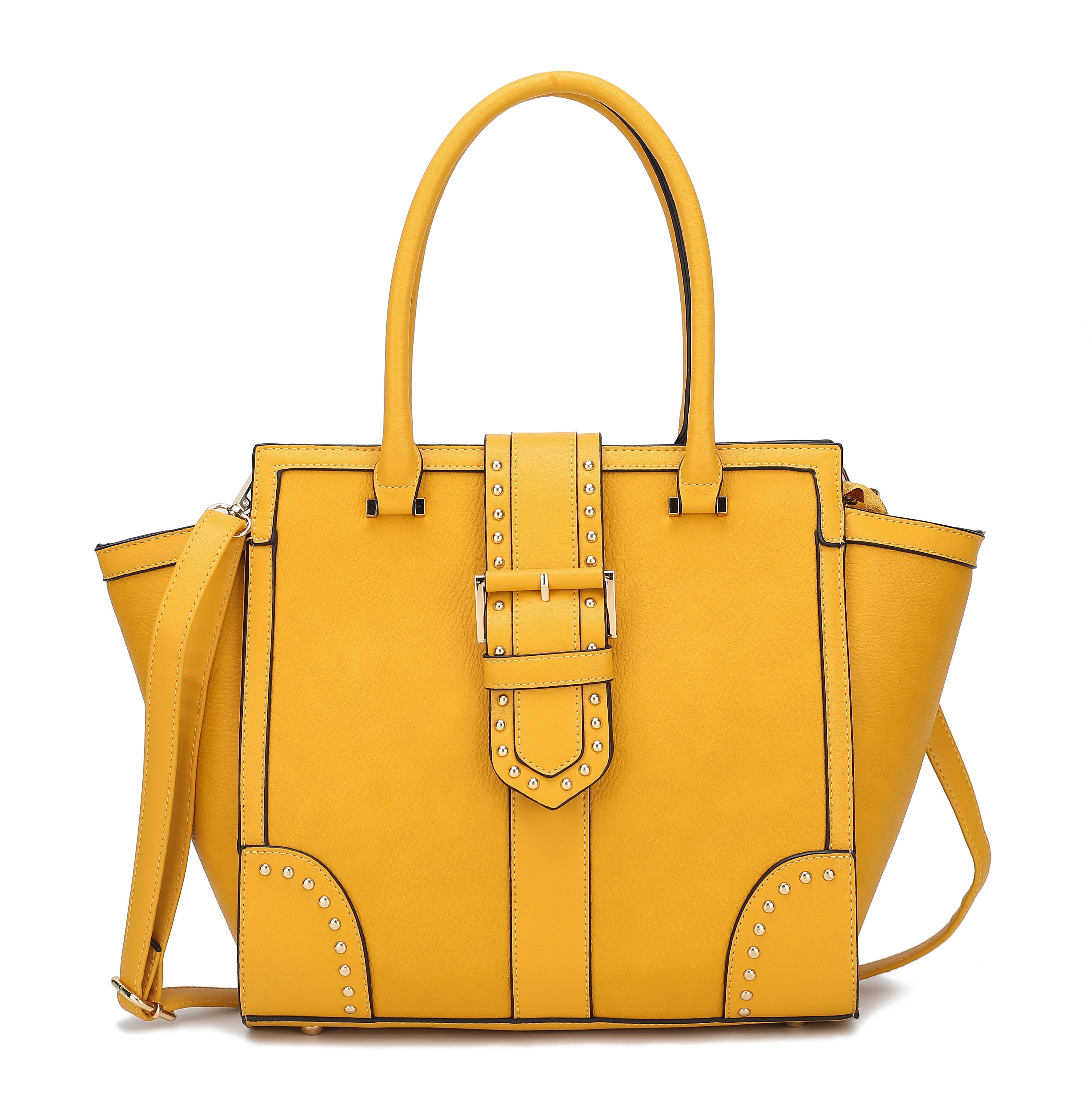 MKF Collection Women's Ilana Shoulder Bag Mustard Bags - Tophatter Daily Deals