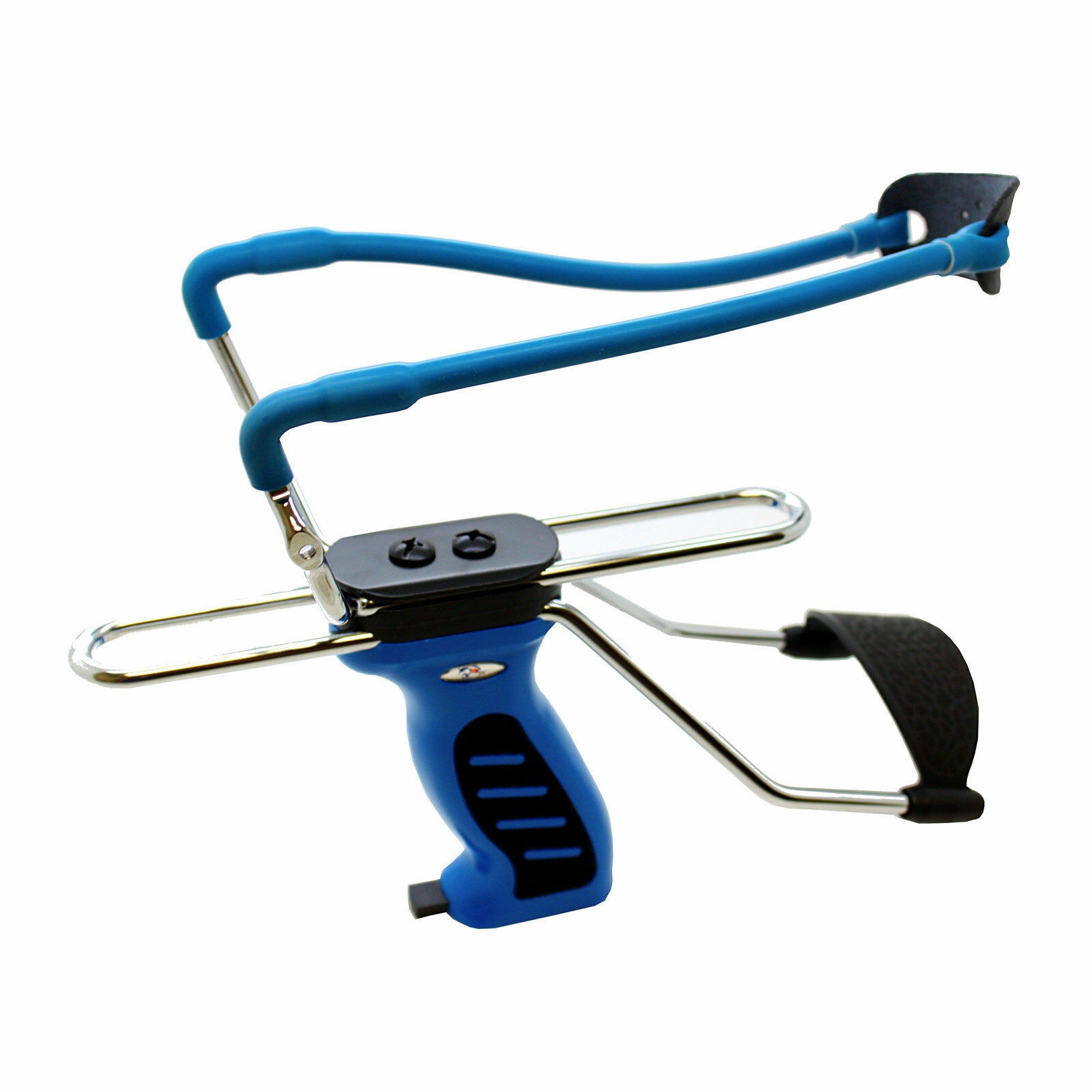 High Velocity Magic Hunting Slingshot with Auto Feed System - Blue - TOPHATTER'S ARMORY DEALS Collectible Weapons - Tophatter Daily Deals