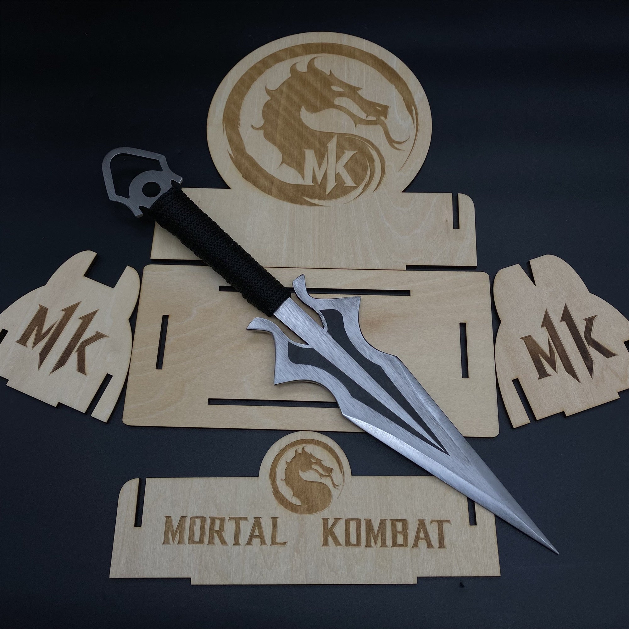 Hand-Forged Steel MK Scorpion Kunai Unboxing Knife - Tophatter Daily Deals