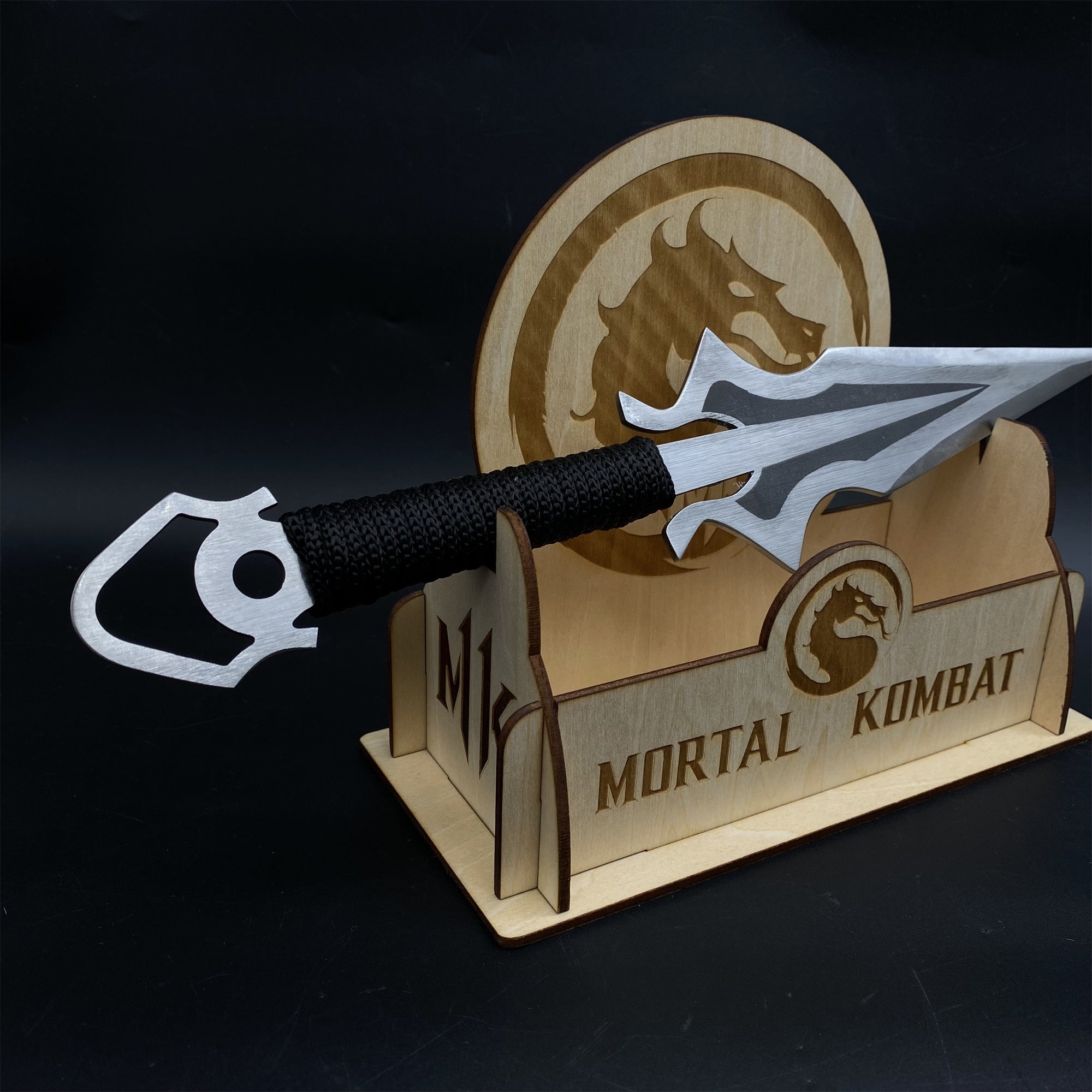Hand-Forged Steel MK Scorpion Kunai Unboxing Knife - Tophatter Daily Deals