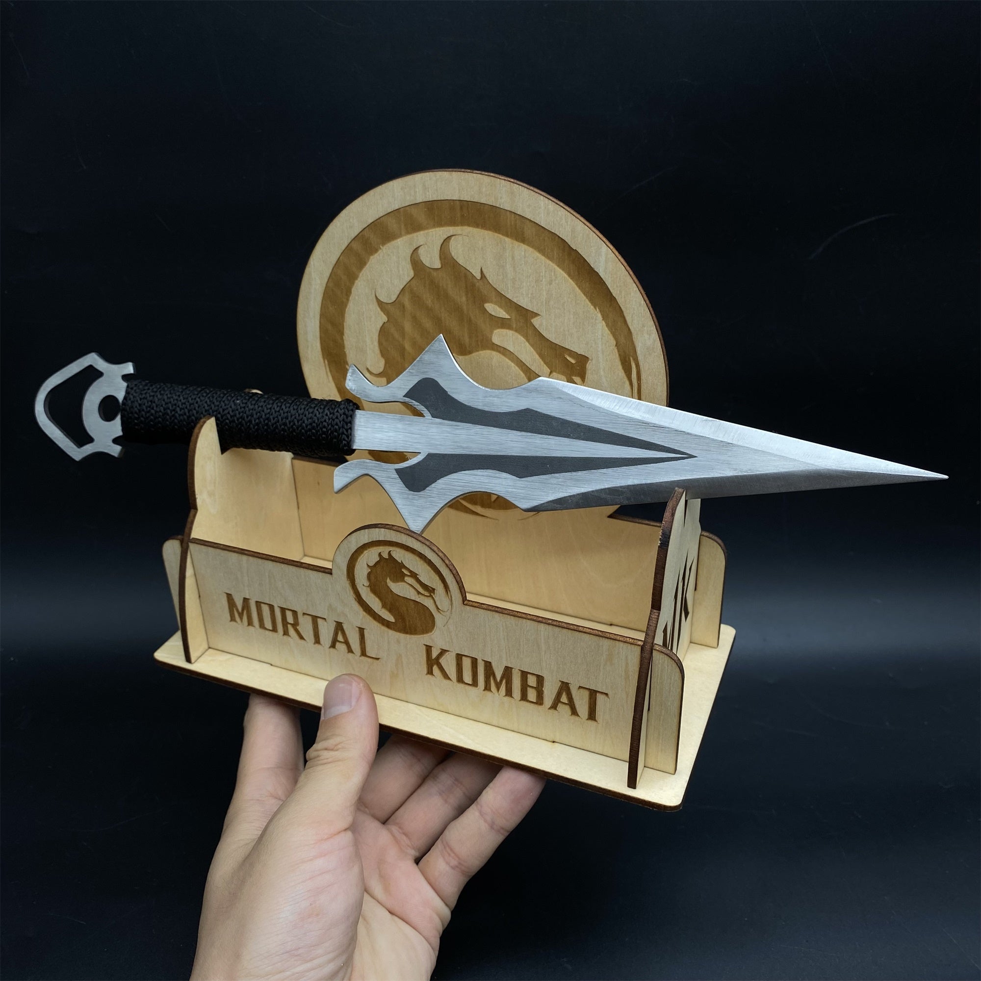 Hand-Forged Steel MK Scorpion Kunai Unboxing Knife - Tophatter Daily Deals