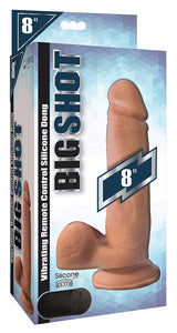 Big Shot 8 Inch Vibrating Wireless Silicone Dildo with Balls and Suction Cup Base > Vibrators > Realistic Vibrators - Tophatter Daily Deals