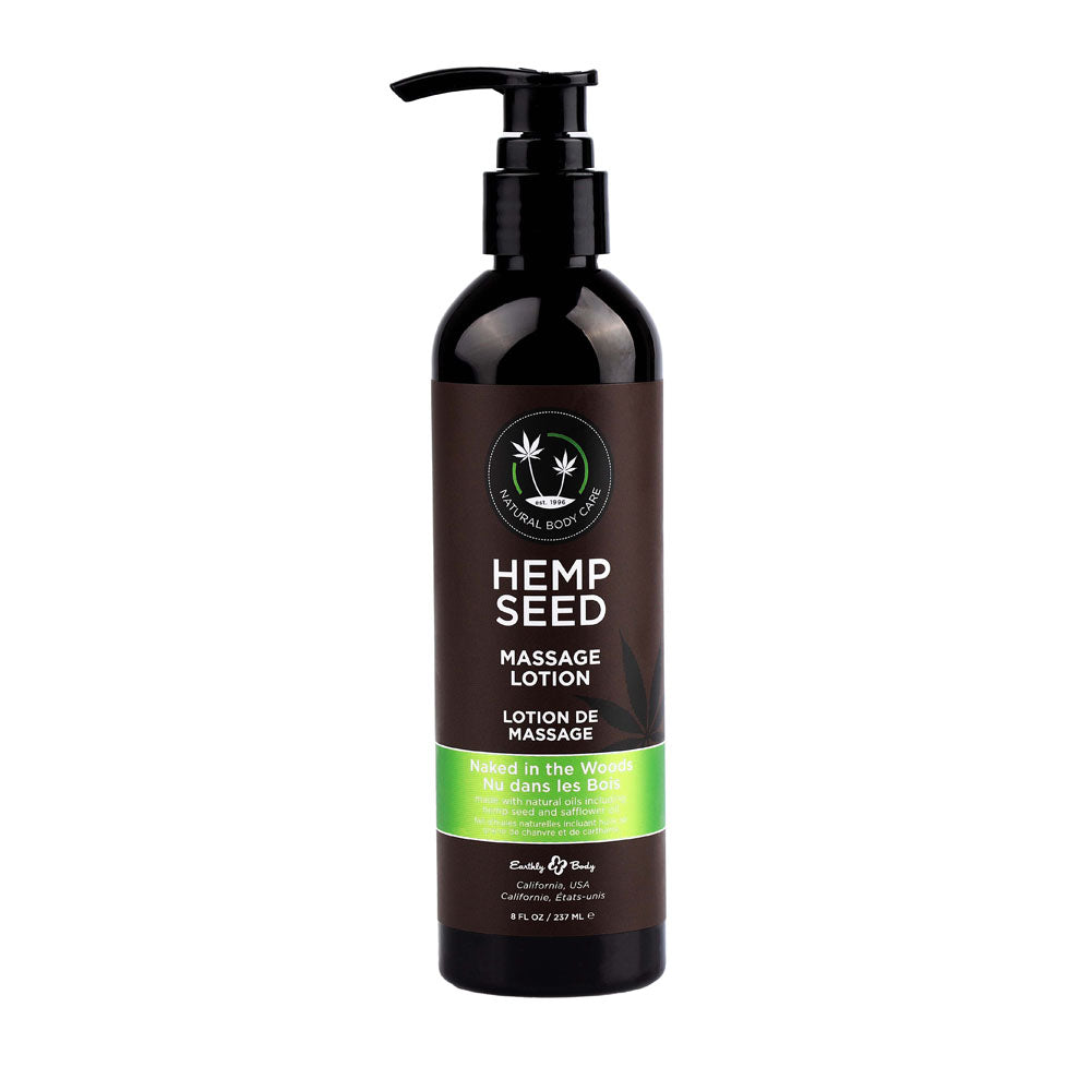 Naked In The Woods Hemp Seed Massage Lotion – 237 ml Scented Lotion > Essentials > Massage Oil - Tophatter Daily Deals