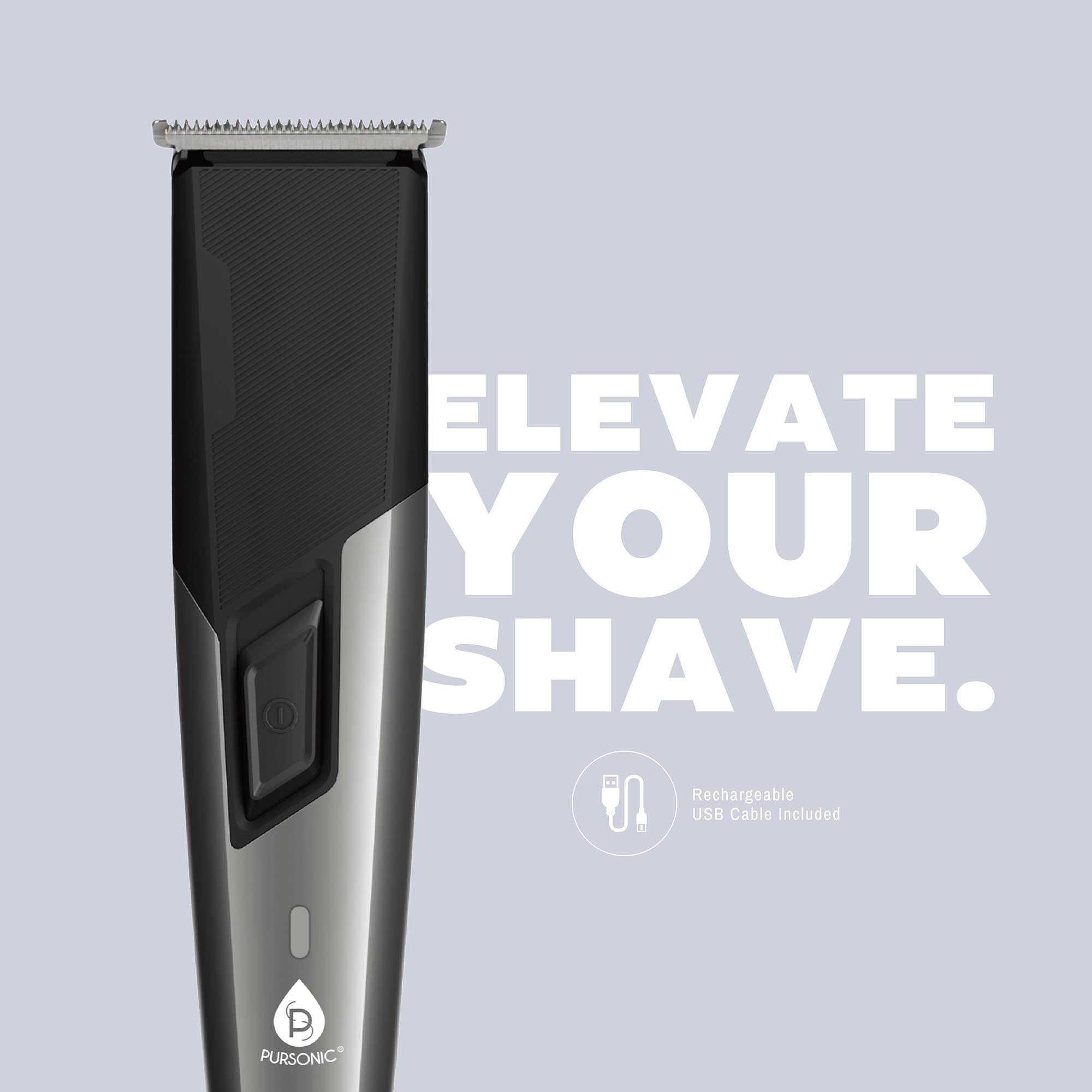 Pursonic Mario Lopez Rechargeable Men's Grooming Set - Complete Hair, Beard, Nose, and Ear Grooming Kit Grooming Kits - Tophatter Daily Deals