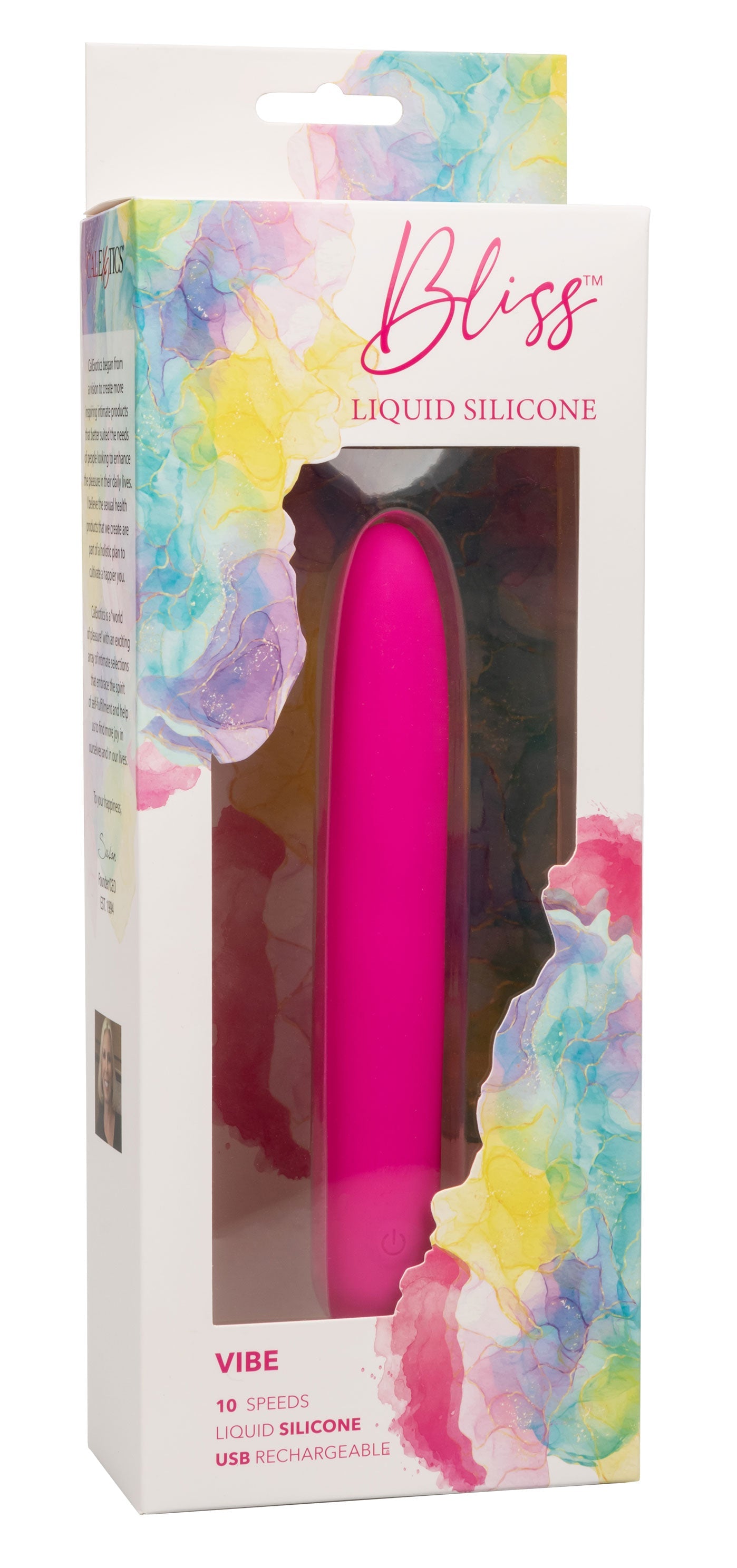 Bliss Liquid Silicone Vibe Pink 10-Speed Vibrator > Vibrators > Mini Vibrators - Tophatter Daily Deals