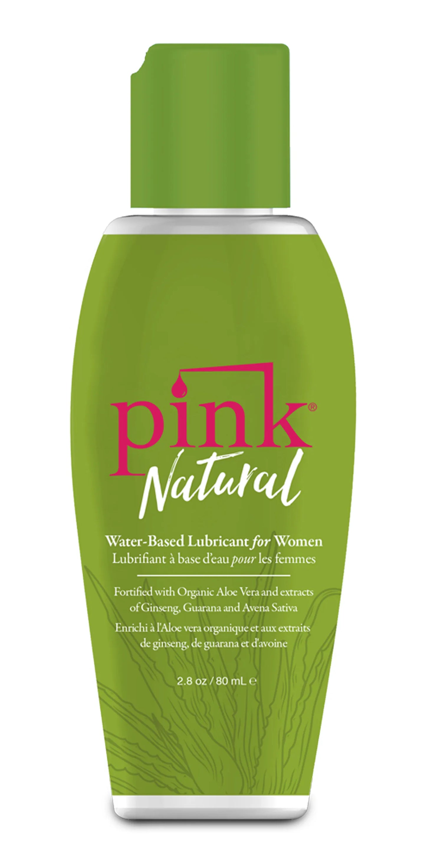 Pink Natural Water-Based Lubricant 80 ml - Organic Aloe Vera Lubricant > Lube > Water Based - Tophatter Daily Deals