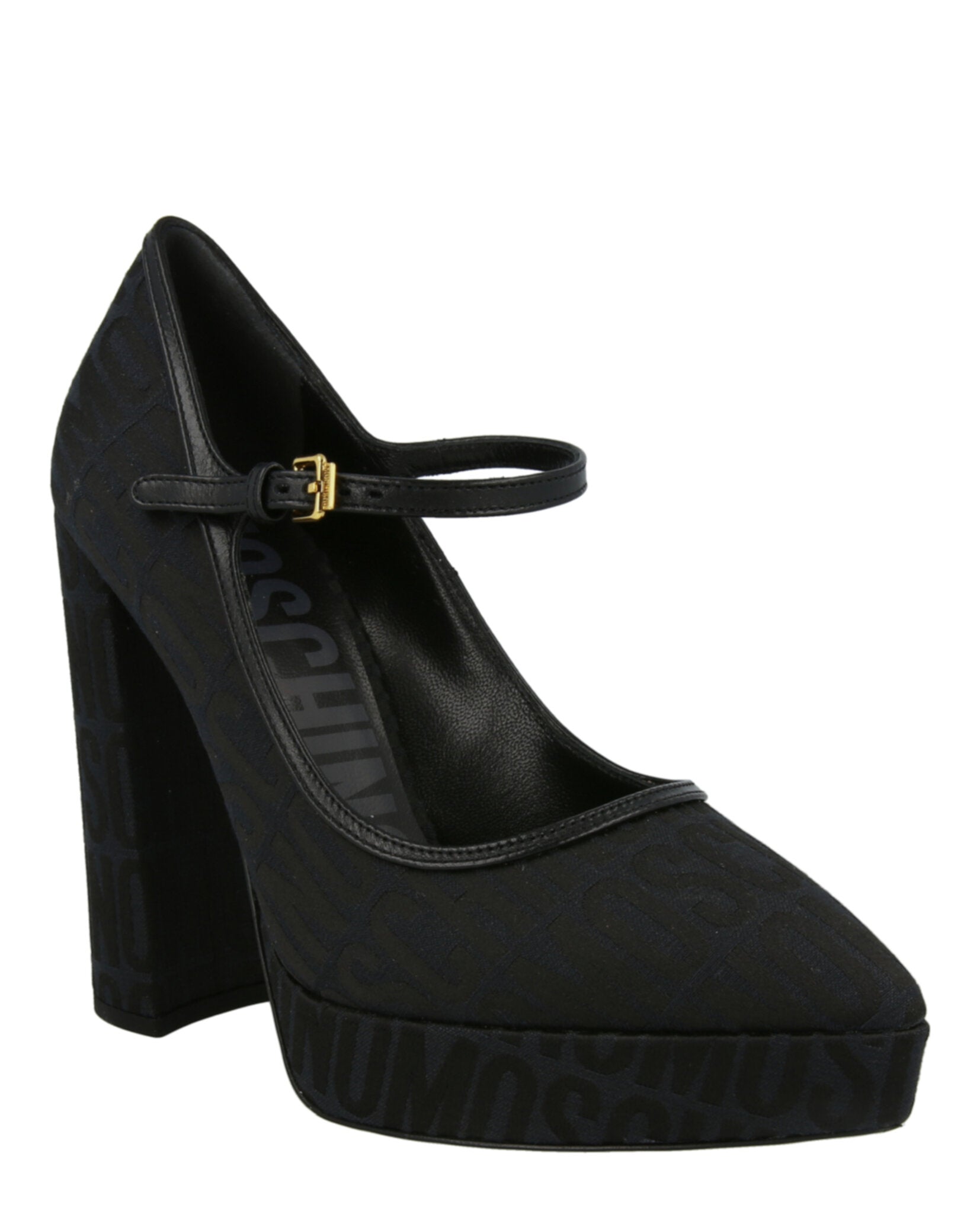 Moschino Logo Jacquard Mary Jane Pumps Footwear - Tophatter Daily Deals
