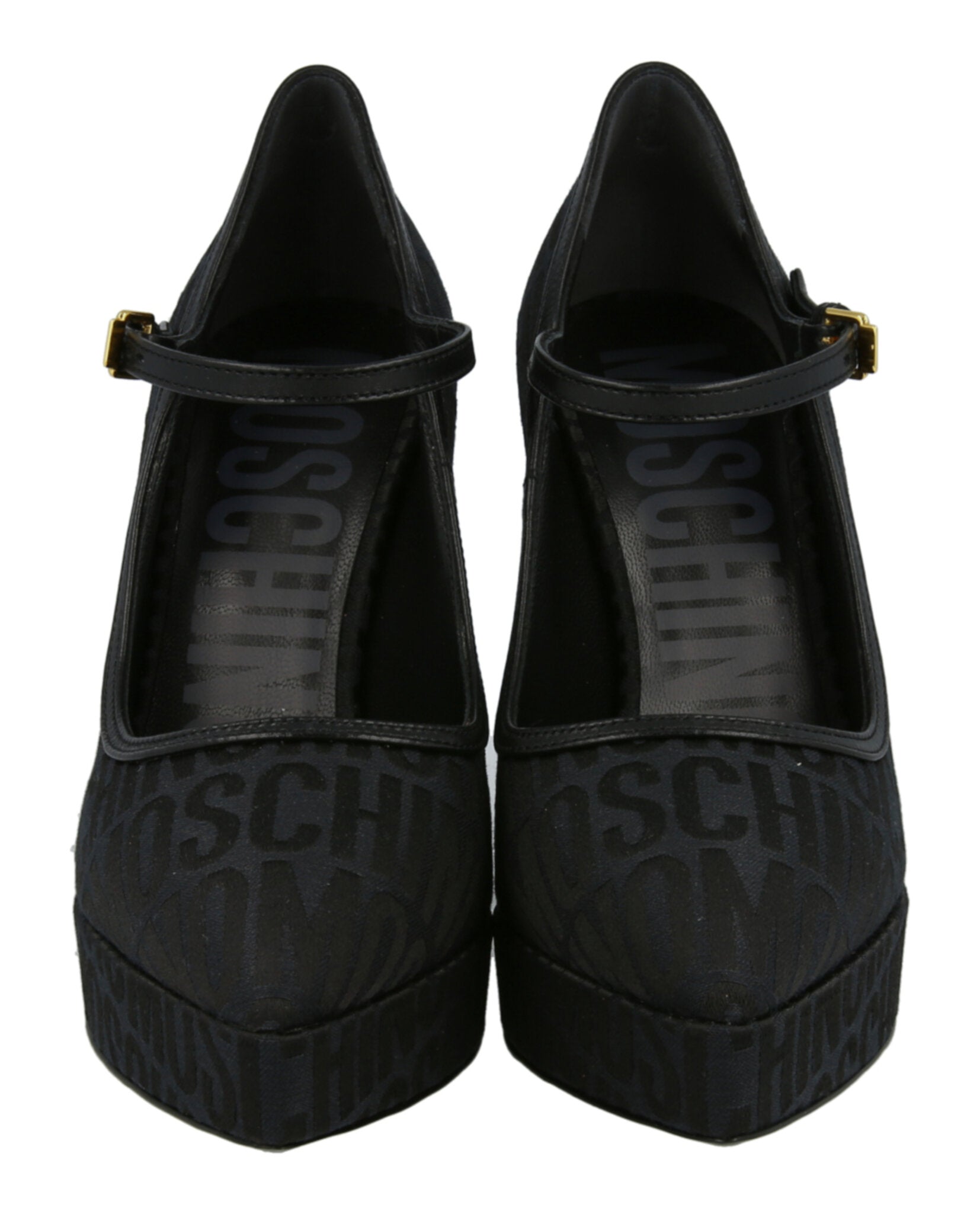 Moschino Logo Jacquard Mary Jane Pumps Footwear - Tophatter Daily Deals