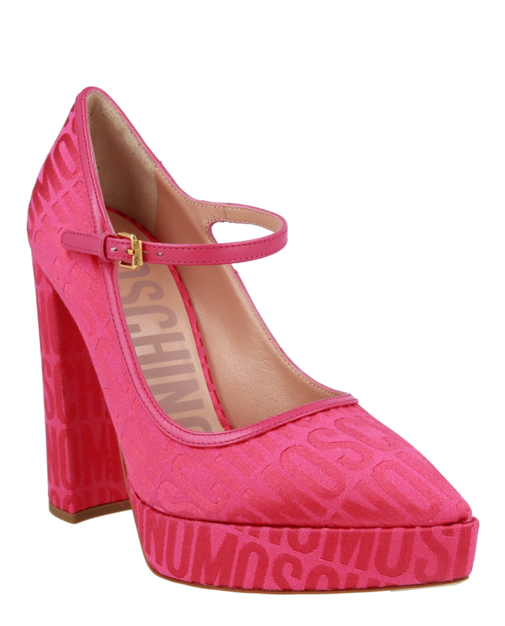 Moschino Logo Jacquard Mary Jane Pumps Footwear - Tophatter Daily Deals