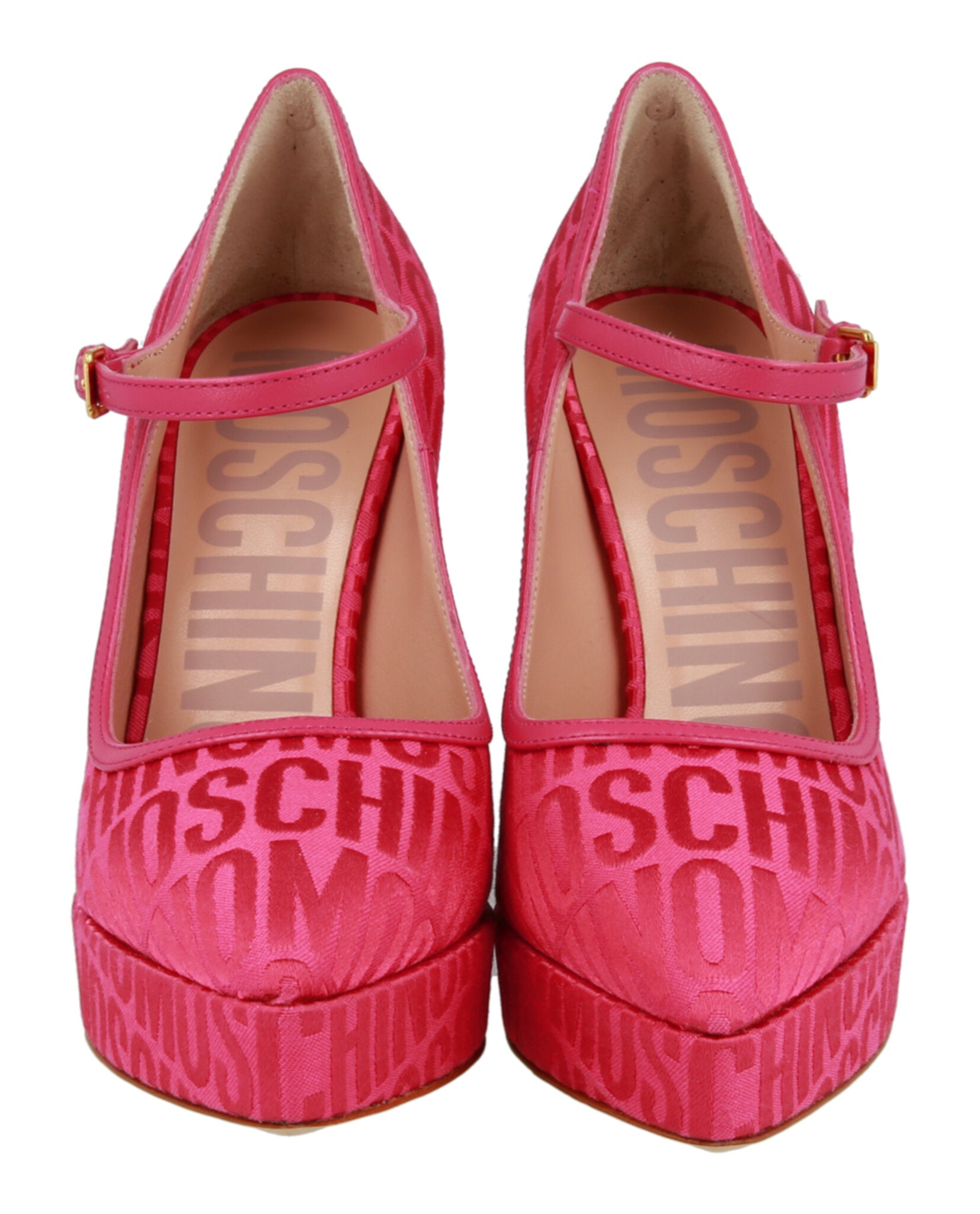 Moschino Logo Jacquard Mary Jane Pumps Footwear - Tophatter Daily Deals