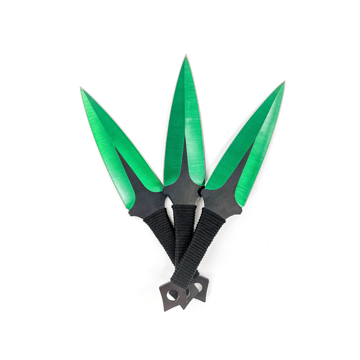 Momochi Ninjutsu Precision Throwing Knives Green knives - Tophatter Daily Deals