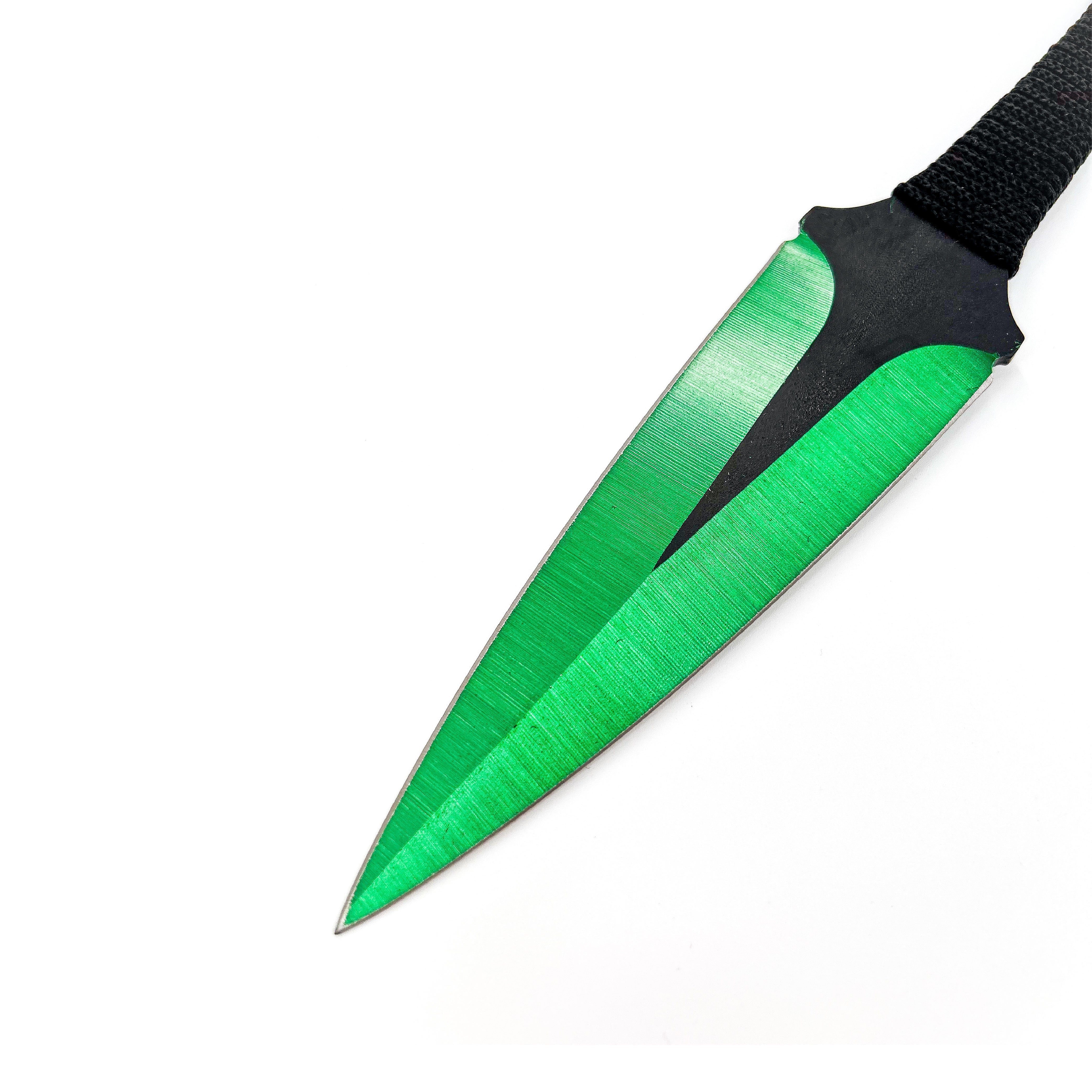 Momochi Ninjutsu Precision Throwing Knives Green knives - Tophatter Daily Deals