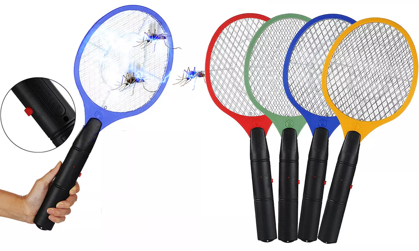 Electric Handheld Bug Zapper Insect Fly Swatter Racket - Tophatter Daily Deals