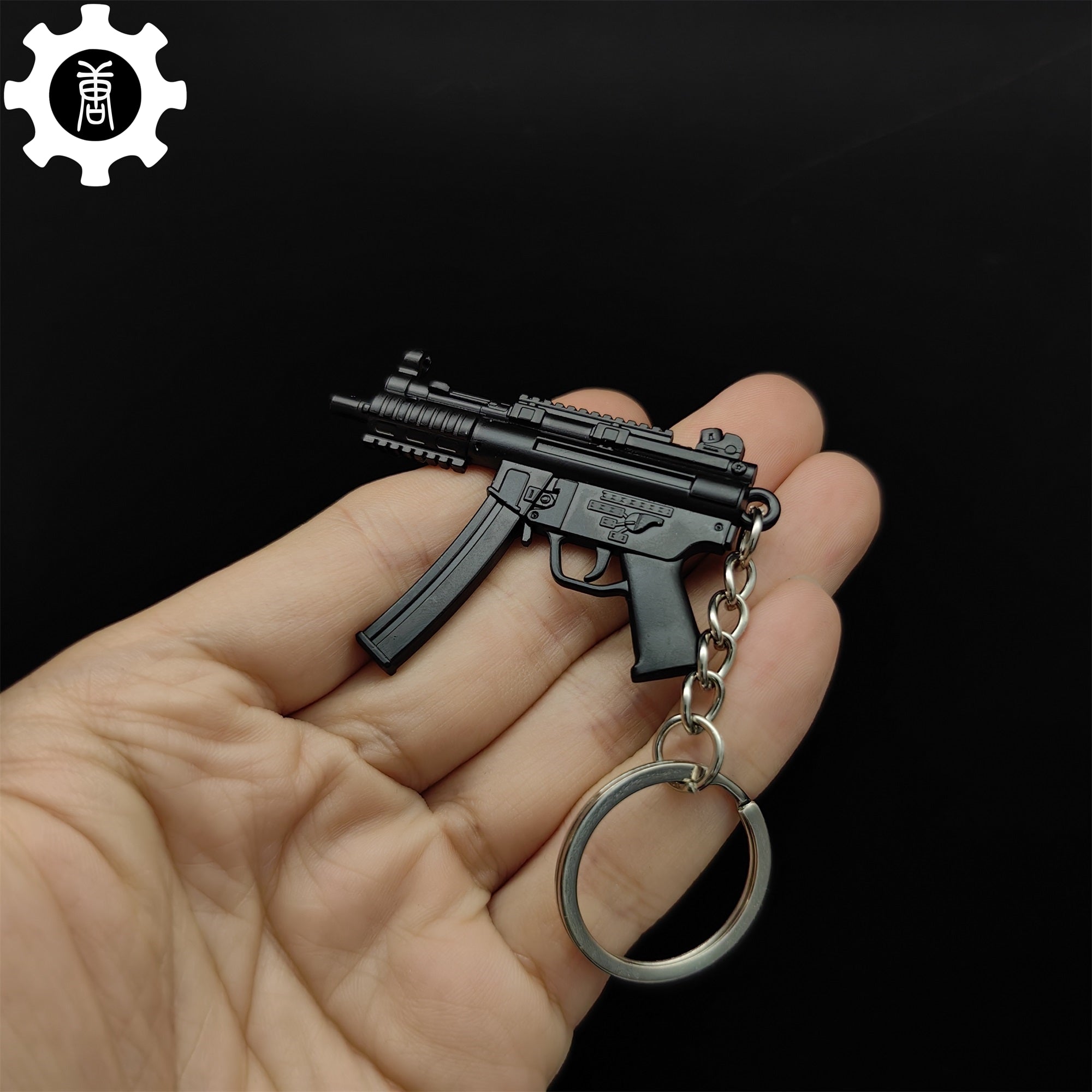 Metal MP5K Mini Submachine Gun Model Keychain - Tophatter Daily Deals