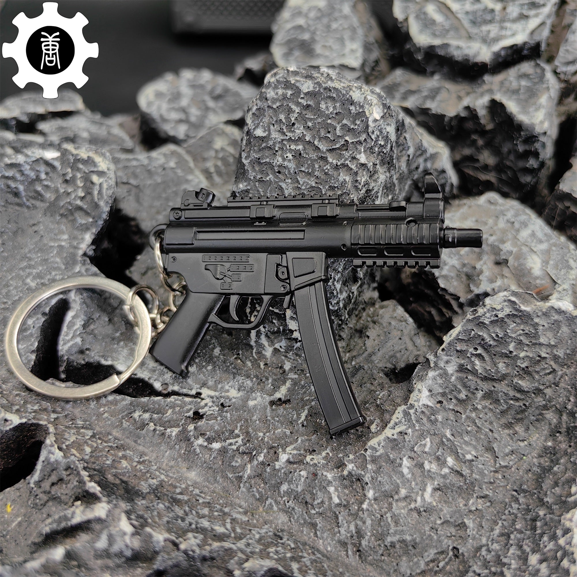 Metal MP5K Mini Submachine Gun Model Keychain - Tophatter Daily Deals
