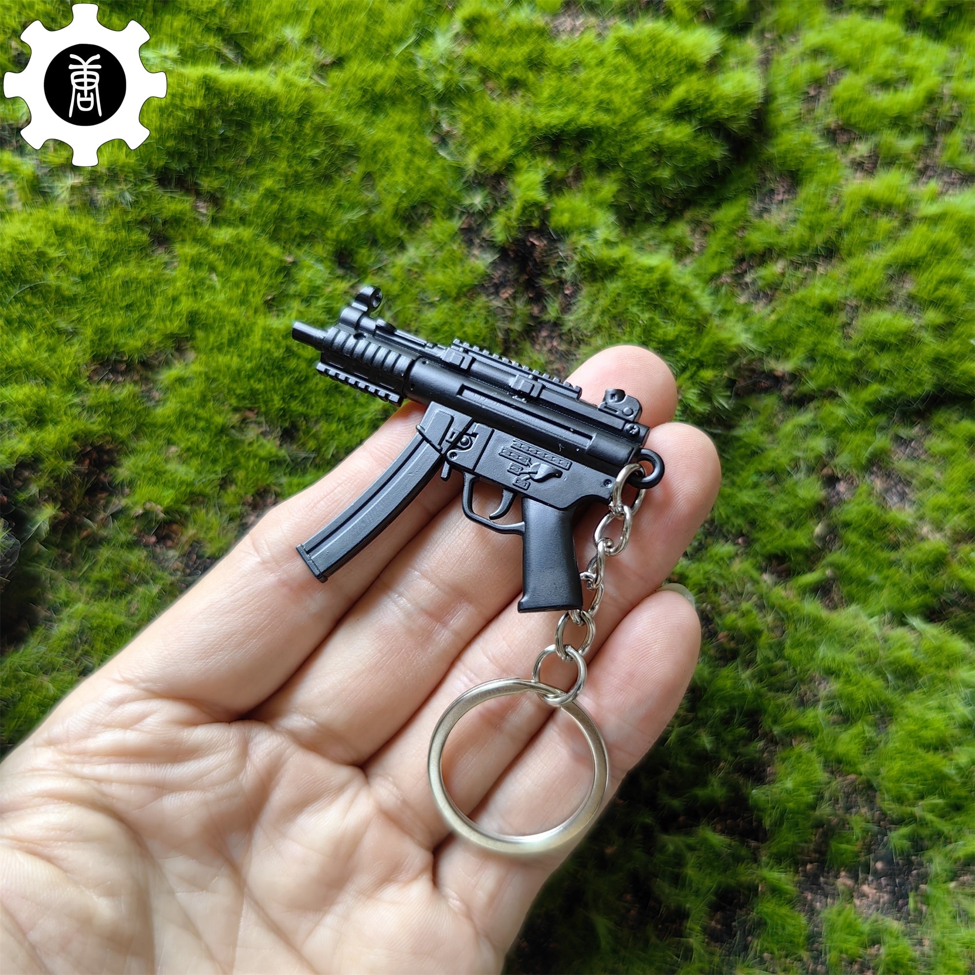 Metal MP5K Mini Submachine Gun Model Keychain - Tophatter Daily Deals