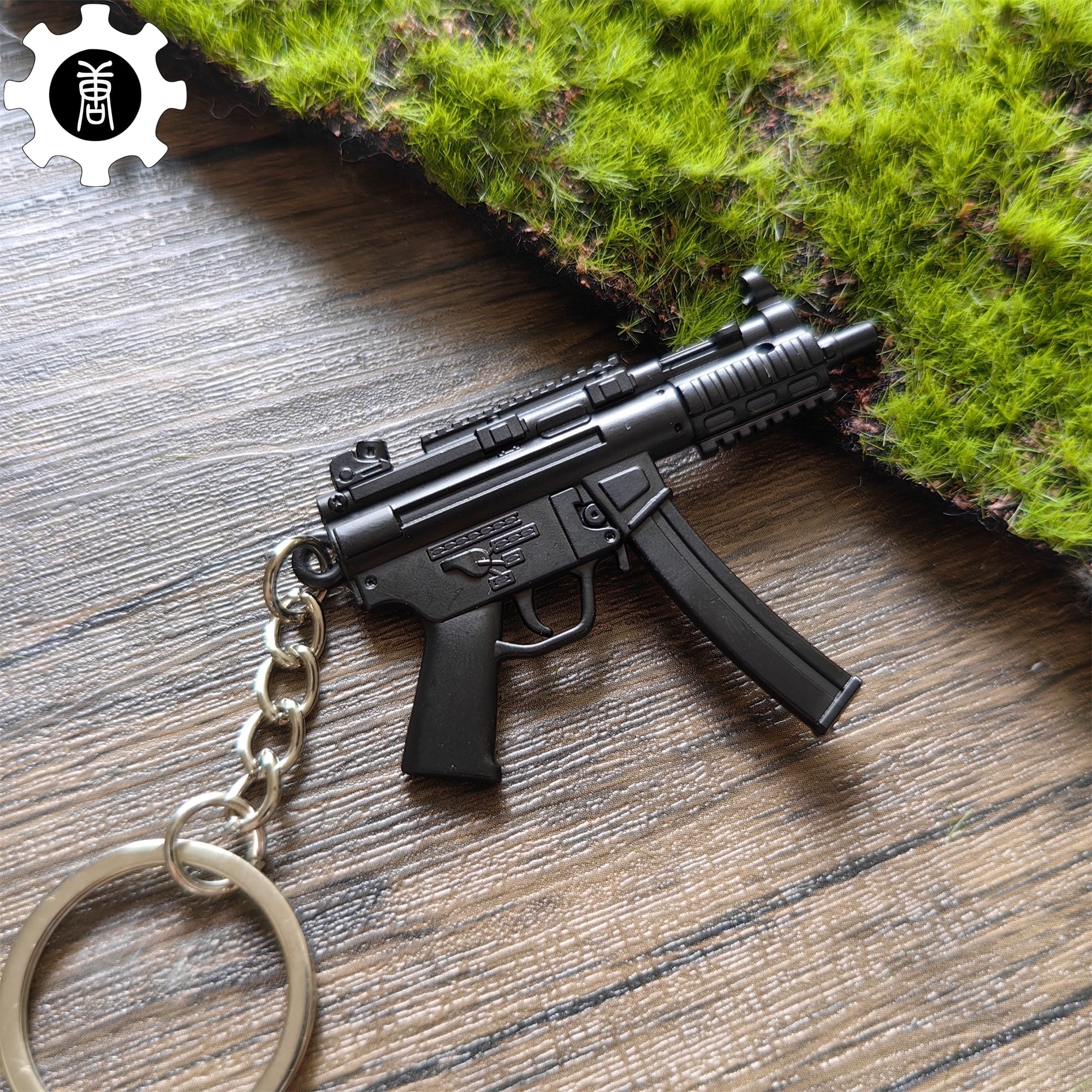 Metal MP5K Mini Submachine Gun Model Keychain - Tophatter Daily Deals