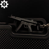 Tiny Metal MP5 Submachine Gun Model Keychain - Tophatter Daily Deals