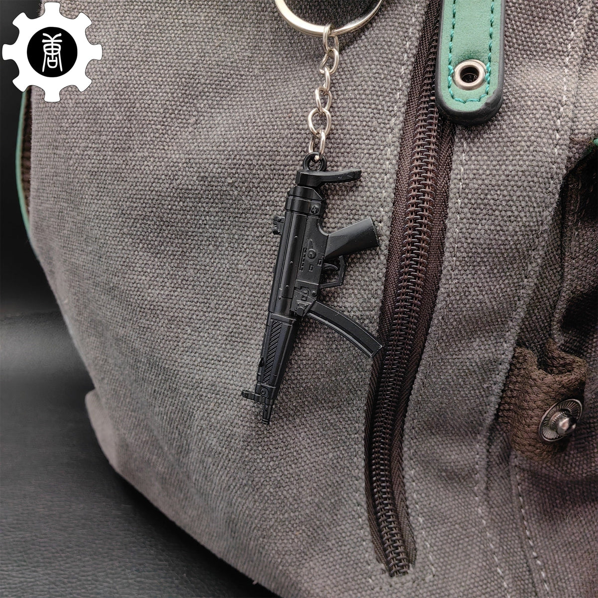 Tiny Metal MP5 Submachine Gun Model Keychain - Tophatter Daily Deals