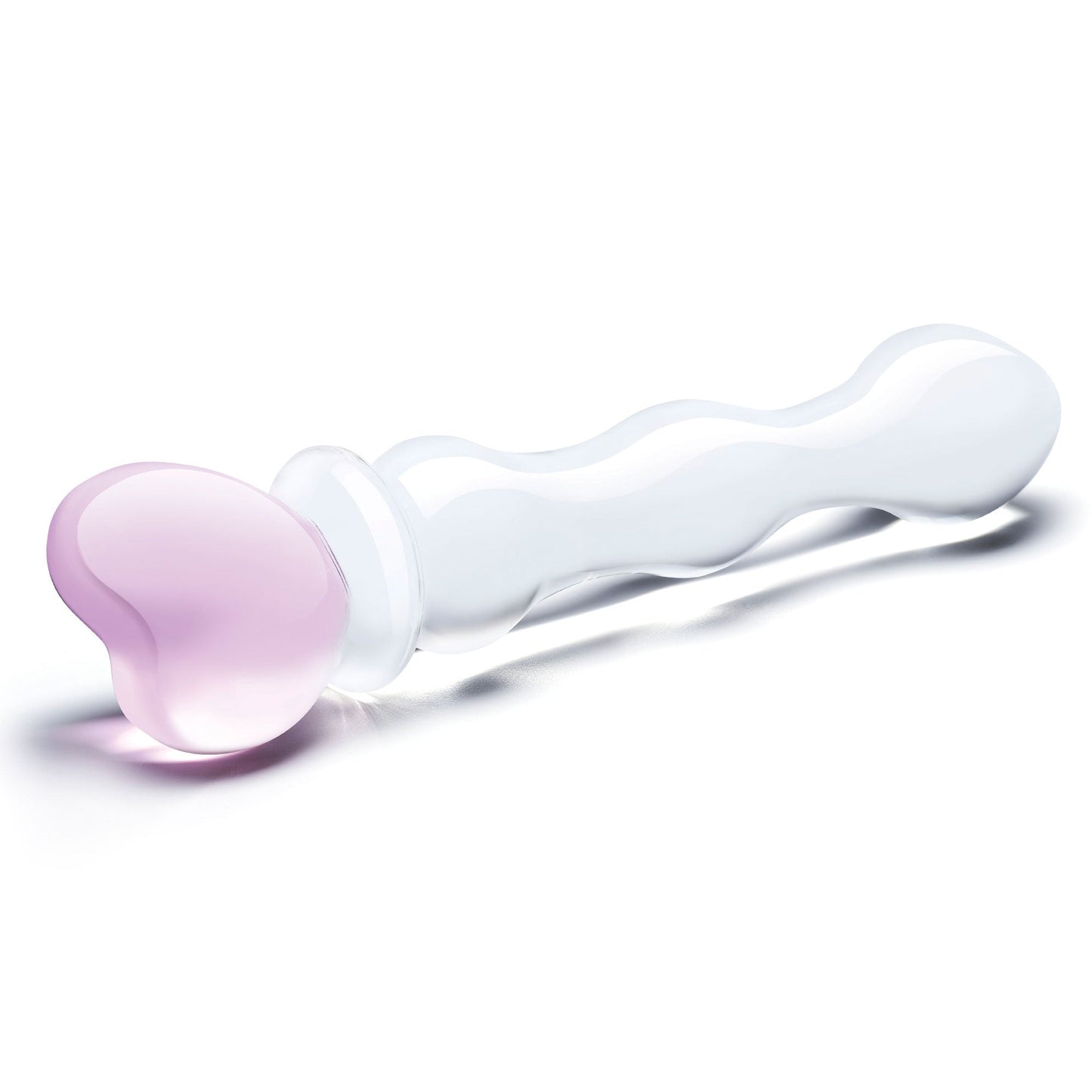 Glas Sweetheart (Pink) – Curved Glass Dildo 8 Inch > Glass > Dildos - Tophatter Daily Deals