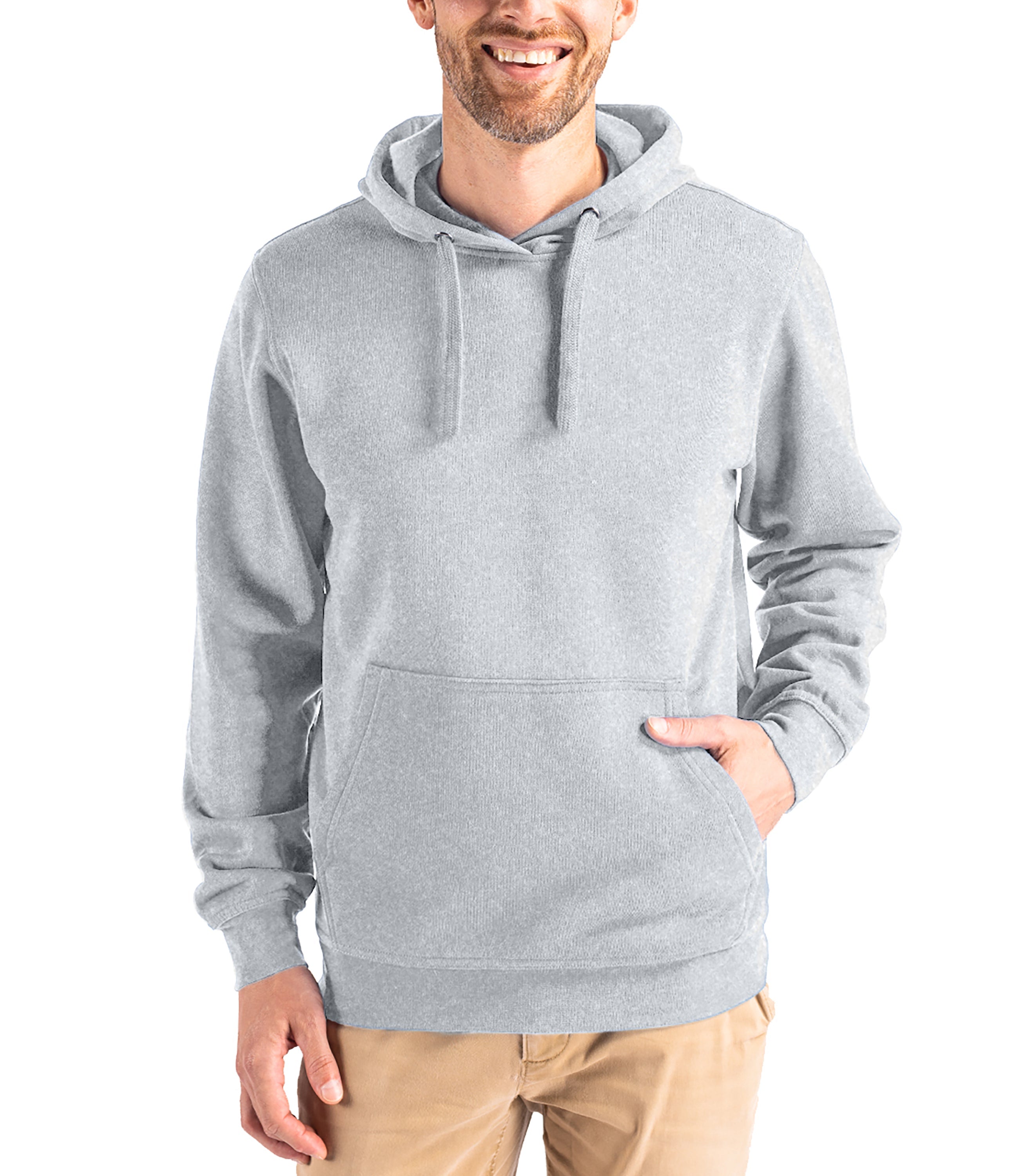 Cutter & Buck Clique Men's Stockholm Pullover Hoodie Ash Hoodie - Tophatter Daily Deals
