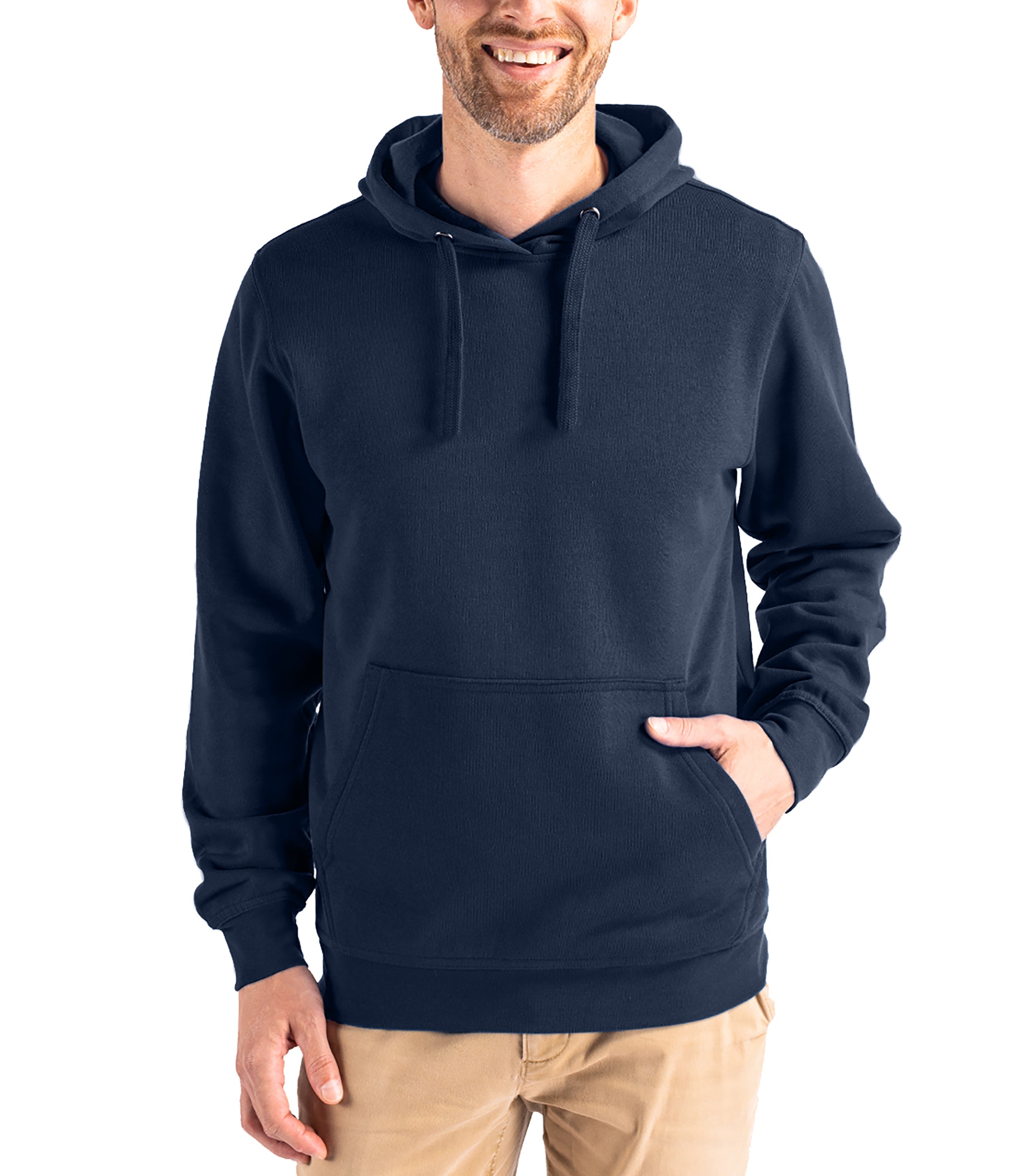 Cutter & Buck Clique Men's Stockholm Pullover Hoodie Dark Navy Hoodie - Tophatter Daily Deals