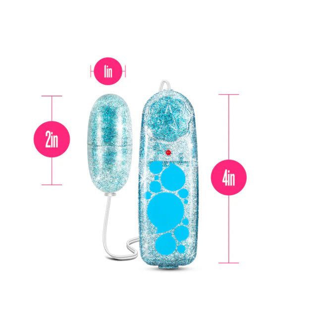 B Yours Glitter Power Bullet Blue 5.5 cm > Vibrators > Mini Vibrators - Tophatter Daily Deals
