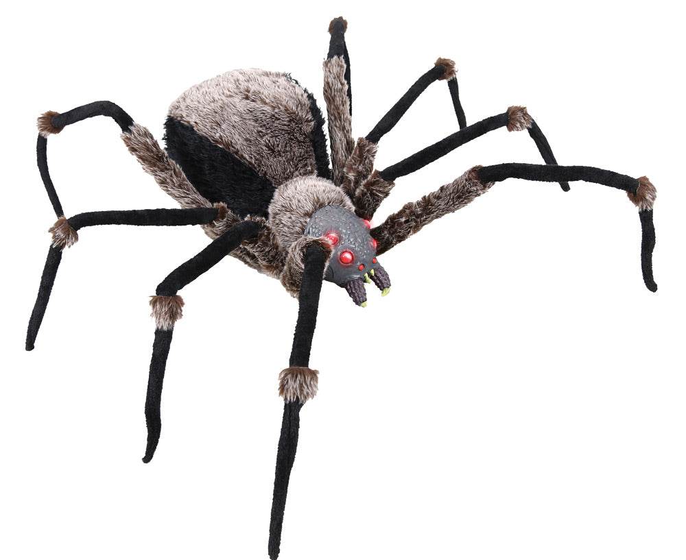 53" Light-Up Black Spider Halloween Spider Decorations - Tophatter Daily Deals