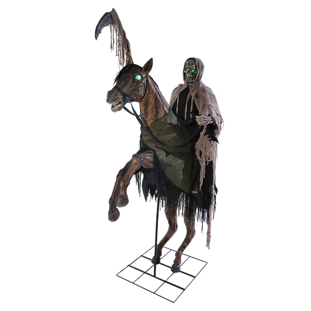 Reaper's Ride Animated Prop Halloween Animatronics - Tophatter Daily Deals