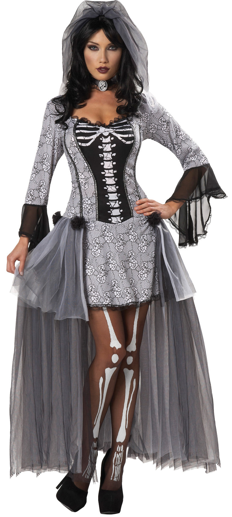 Women's Skeleton Bride Costume Halloween Skeleton Decorations - Tophatter Daily Deals