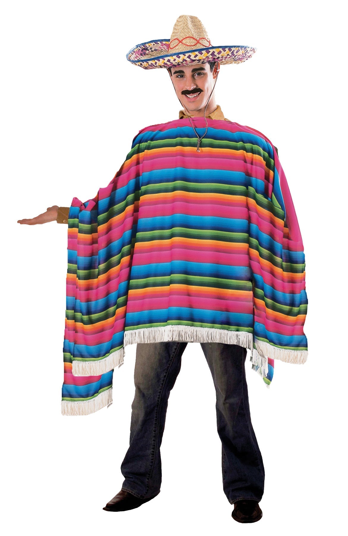 Mexican Serape & Sombrero Costume Accessories - Tophatter Daily Deals