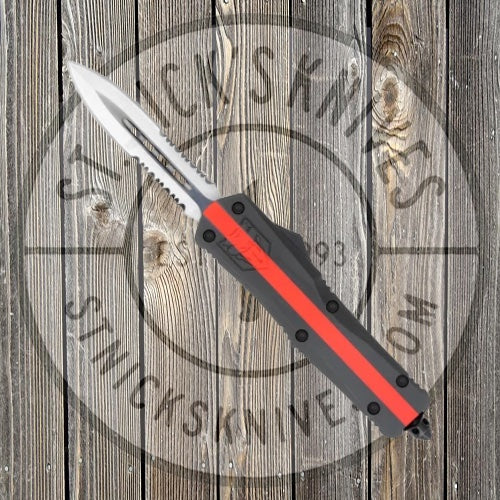 Cobratec - Medium Red Line Firefighter FS-3 Dagger 2 side serrated - MRLFFF-3DAG2SS Knives - Tophatter Daily Deals