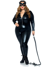 Leg Avenue Lame Zipper Front Catsuit – Wet-Look Faux Leather Catsuit > Clothes > Costumes > Womens - Tophatter Daily Deals