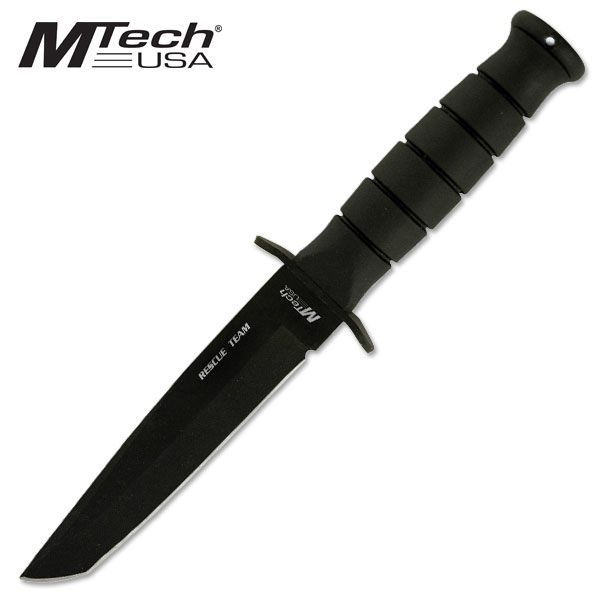 Rescue Team Fixed Blade Military Tanto Blade Full Tang Knife - Tophatter's Guns'N'Weapons Store Collectible Weapons - Tophatter Daily Deals