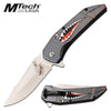 Mtech Spring Assisted Knife Gray Shark Handle Bomber Lady Luck Blade - Tophatter's Army Products & Self Defense Collectible Weapons - Tophatter Daily Deals