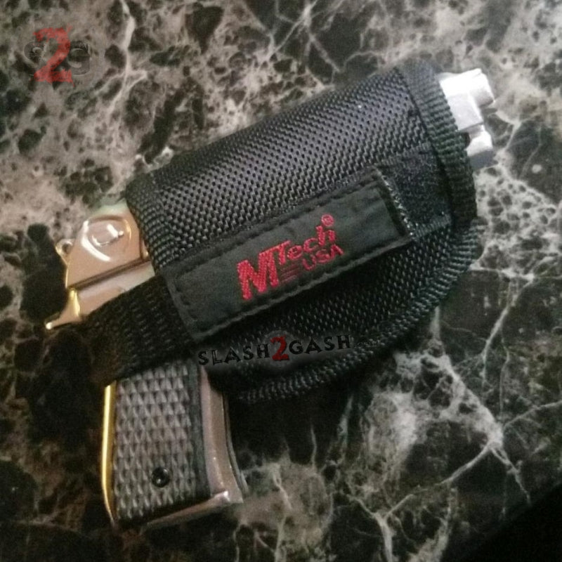 Gun-Shaped Spring Assisted Knife Black Pistol w/ Holster - asst. colors Knife-Assist - Tophatter Daily Deals