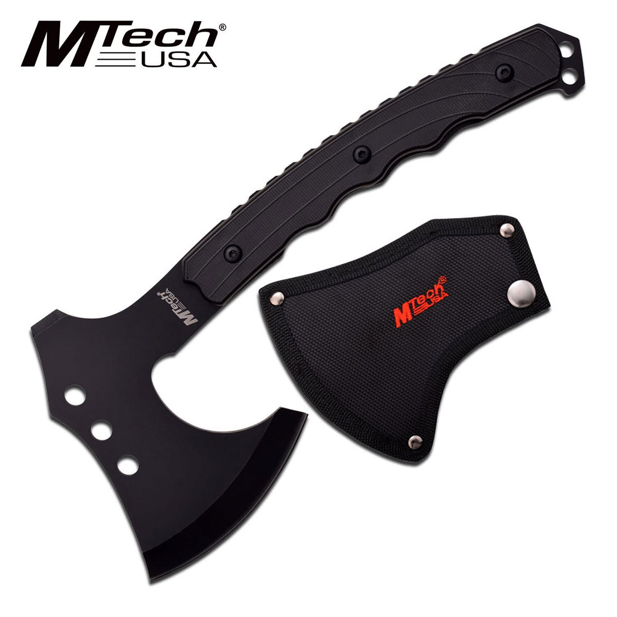 MTech Tactical Black Throwing Double Head Tomahawk Hatchet Axe - Tophatter's Army Products & Self Defense Collectible Weapons - Tophatter Daily Deals