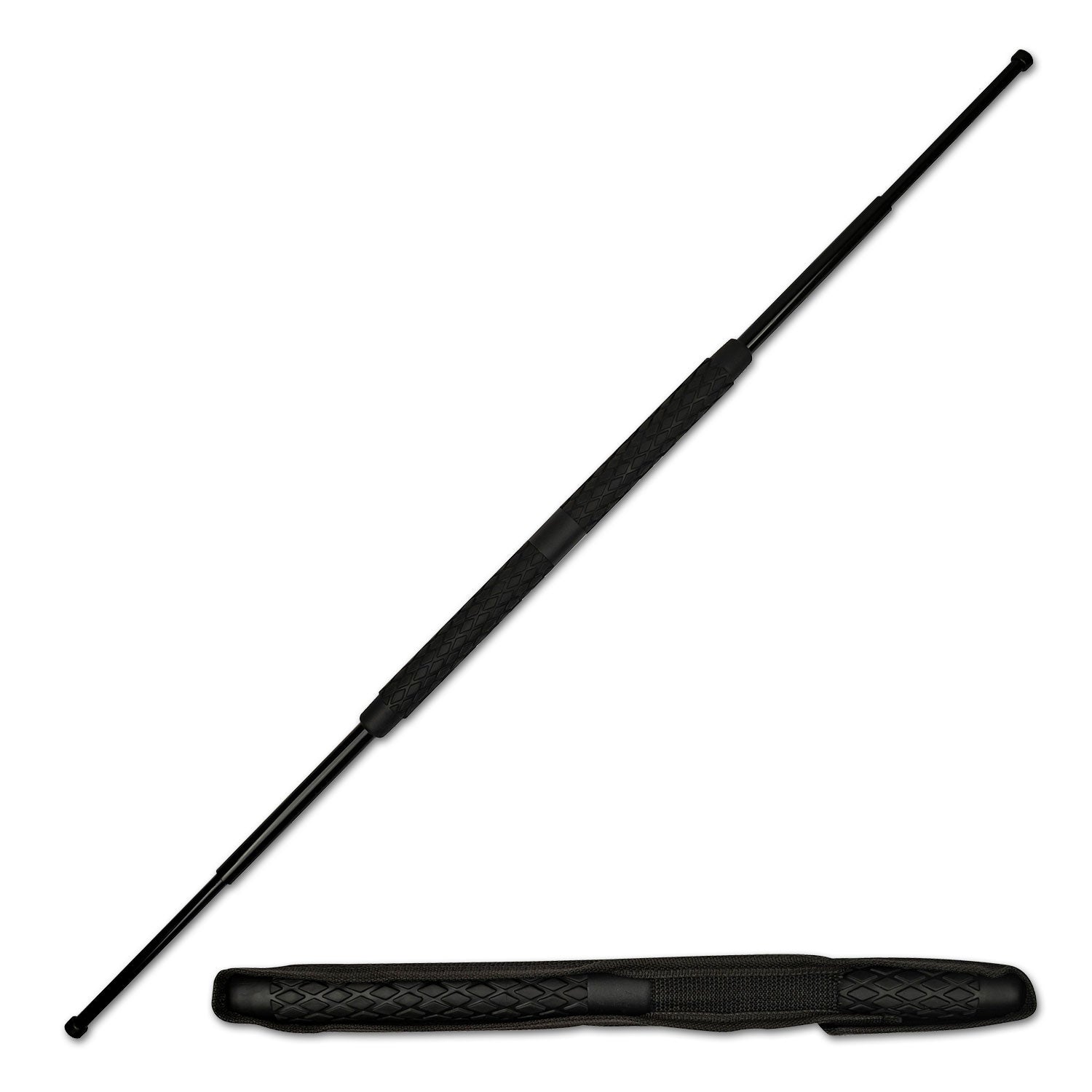 41" Tactical Self Defense Retractable Double Sided Baton Collapsible Bo Staff Collectible Weapons - Tophatter Daily Deals