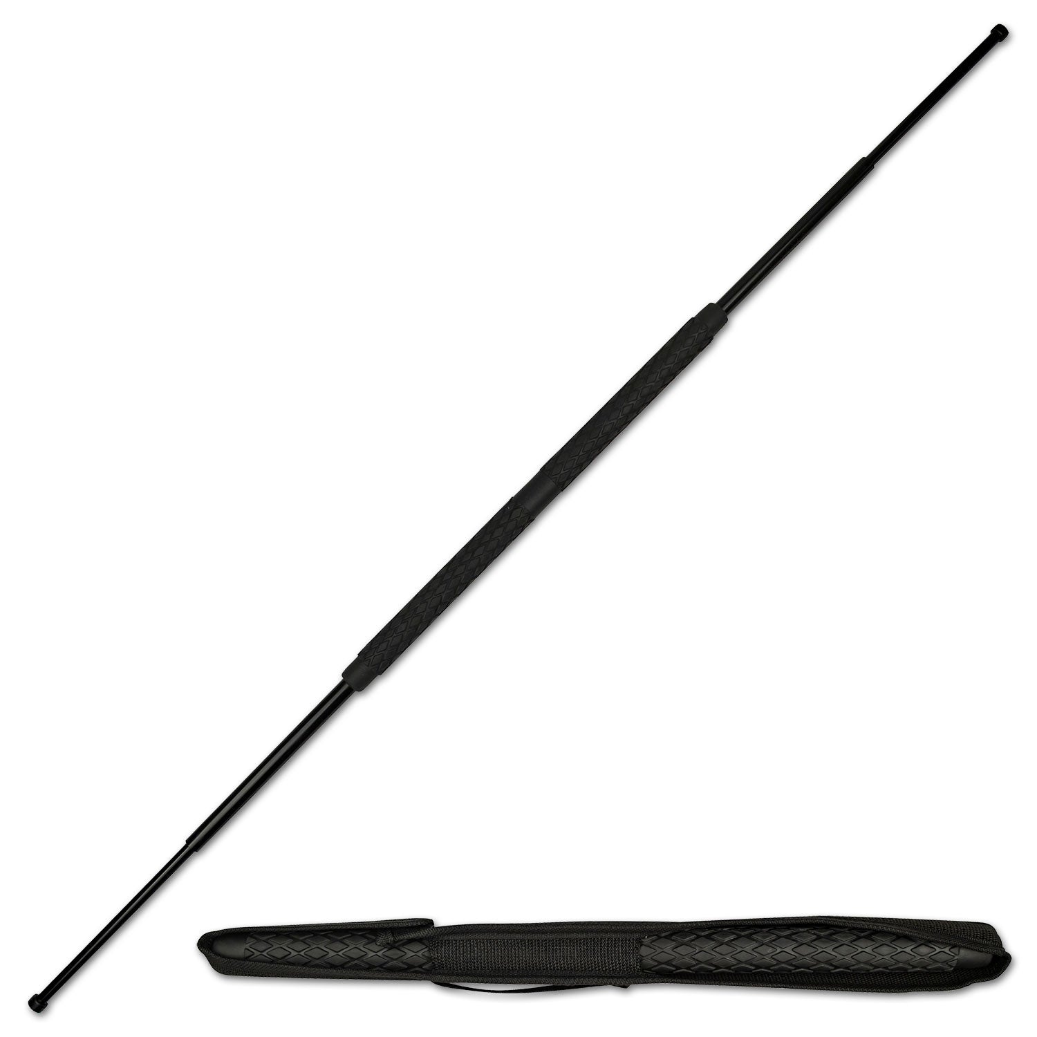 51" Tactical Self Defense Retractable Double Sided Baton Collapsible Bo Staff Collectible Weapons - Tophatter Daily Deals