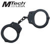 MTech Tactical Black Carbon Steel Handcuff Double Locking + 2 Keys - TOPHATTER'S ARMORY DEALS Collectible Weapons - Tophatter Daily Deals
