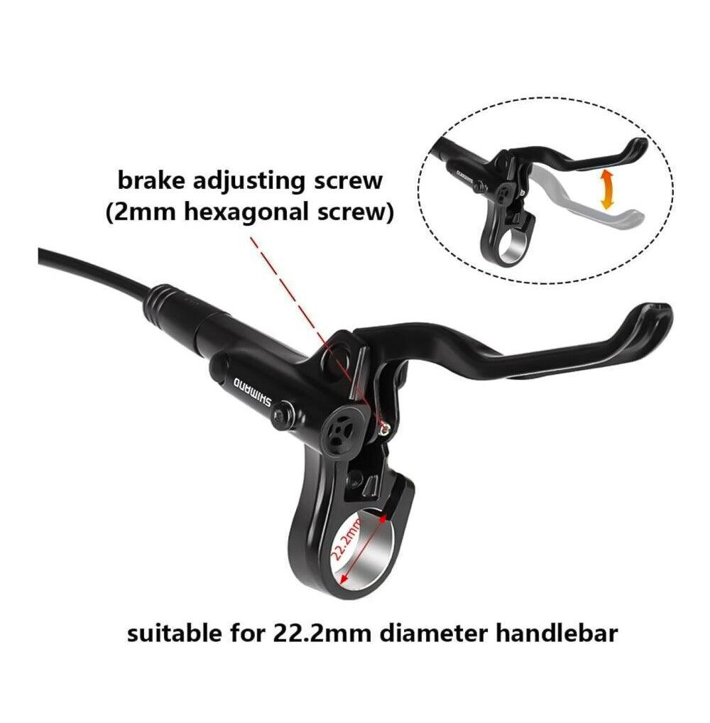MTB Disc Brake Set - MT200 Bike Brake Hydraulic Disc Oil Brakes with Lever Set Pre-Filled Cycling - Tophatter Daily Deals