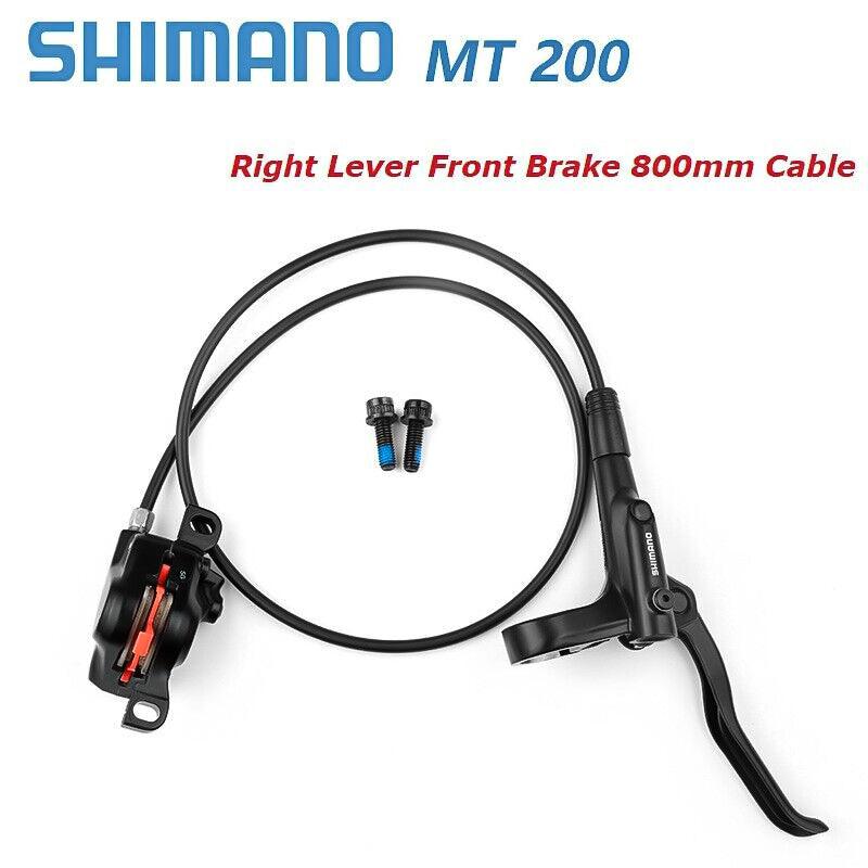 MTB Disc Brake Set - MT200 Bike Brake Hydraulic Disc Oil Brakes with Lever Set Pre-Filled Front Left Cycling - Tophatter Daily Deals