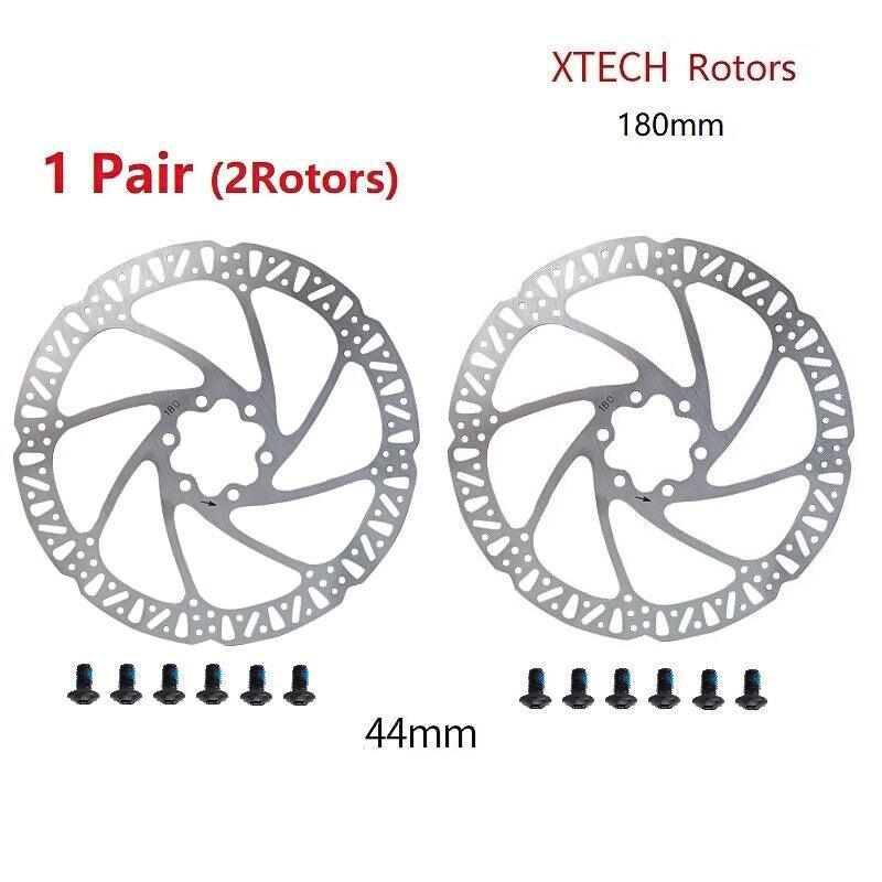 MTB Disc Brake Set - MT200 Bike Brake Hydraulic Disc Oil Brakes with Lever Set Pre-Filled Cycling - Tophatter Daily Deals
