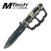10.5 Inch Mtech Fixed Blade Digital Camo Knuckle Handle Knife - TOPHATTER'S ARMORY DEALS Collectible Weapons - Tophatter Daily Deals
