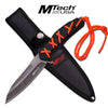 MTech Fixed Blade Knife 8.5 Inches With Orange Wrap Black Handle - TOPHATTER'S ARMORY DEALS Collectible Weapons - Tophatter Daily Deals