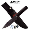 Black Fixed Blade Tactical Military Knife With Survival Kit & Sheath Collectible Weapons - Tophatter Daily Deals