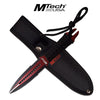 8.5" Red Black Double Edge Blade Dual Tip Wasp Knife Fixed Blade Dagger Collectible Weapons - Tophatter Daily Deals