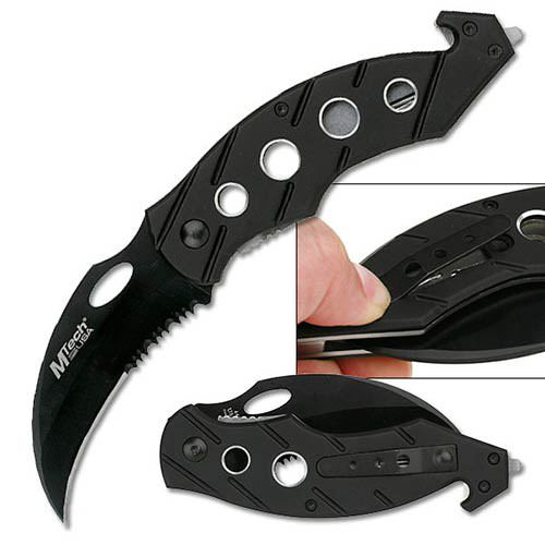 Karambit Black Hawk Blade Tactical Rescue Folding Pocket Knife - TOPHATTER'S ARMORY DEALS Collectible Weapons - Tophatter Daily Deals